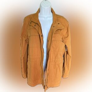 NWT Gap Orange/Brown Women’s Utility Jacket Size Large
